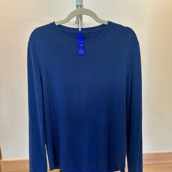 KIT AND ACE brushed long sleeve shirt. Deep blue. - Picture 4 of 10